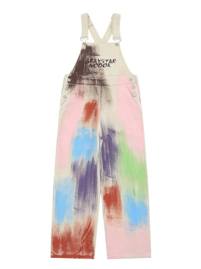 Colorful Wide Leg Overalls - Ebony's Shopping
