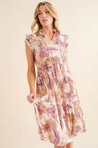And The Why Boho Printed Tiered Dress - Ebony's Shopping