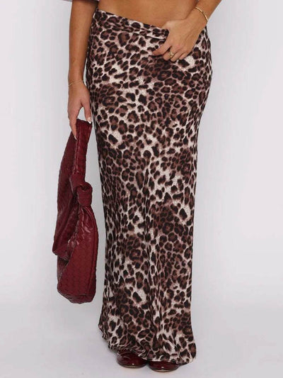 Leopard Maxi Skirt - Ebony's Shopping