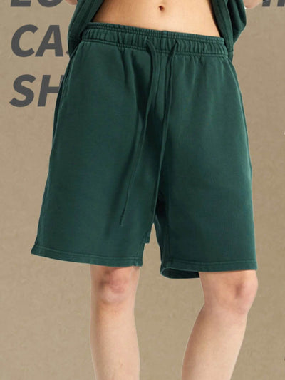 Men's Casual Drawstring Elastic Waist Shorts - Ebony's Shopping