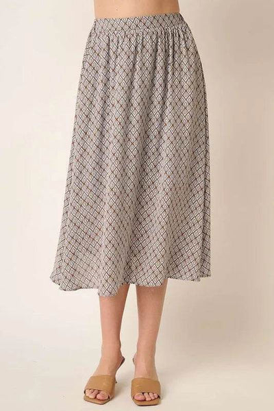 Mittoshop Printed Midi Skirt - Ebony's Shopping