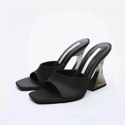 Open Toe High Heel Sandals - Ebony's Shopping
