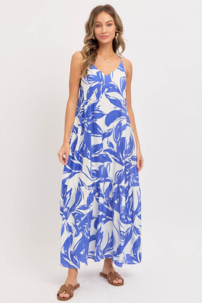 Floral Maxi Dress - Ebony's Shopping
