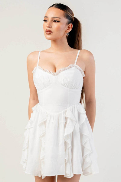 Crinkle Lined Dress - Ebony's Shopping