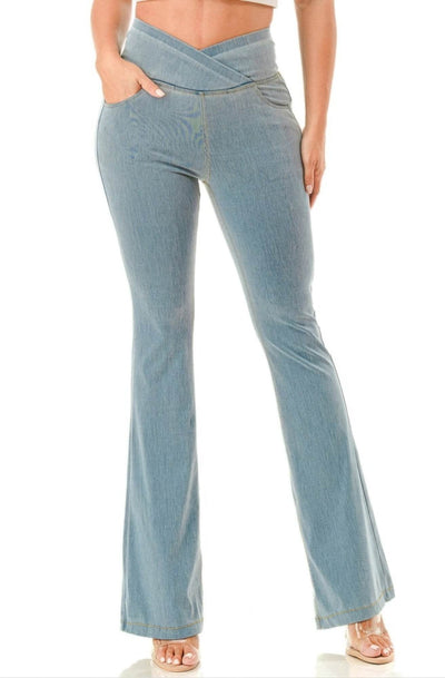 Light Weight Flare Jeans - Ebony's Shopping