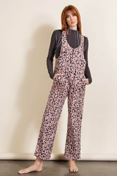 Animal/leopard Printed Jumpsuit - Ebony's Shopping