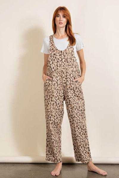 Animal/leopard Printed Jumpsuit - Ebony's Shopping