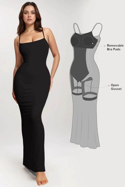 Basic Bae Built-In Shapewear Sleeveless Maxi Dress - Ebony's Shopping