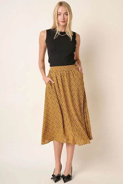 Mittoshop Printed Midi Skirt - Ebony's Shopping
