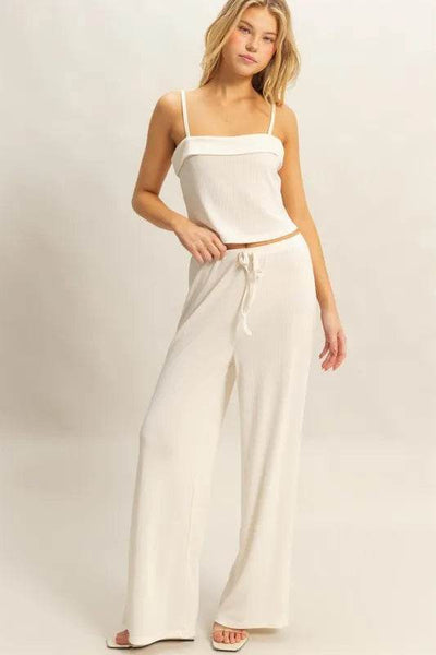 HYFVE Rib Knit Cami Top and Pants Set - Ebony's Shopping