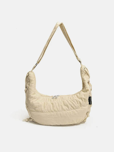 Lace-Up Polyester Crossbody Bag - Ebony's Shopping