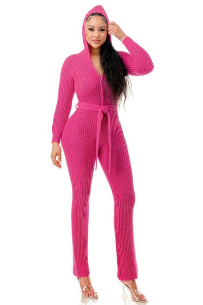 Monroe Hooded Jumpsuit - Ebony's Shopping