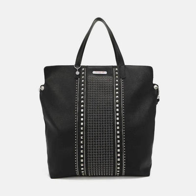 Nicole Lee USA Studded Large Tote Bag - Ebony's Shopping