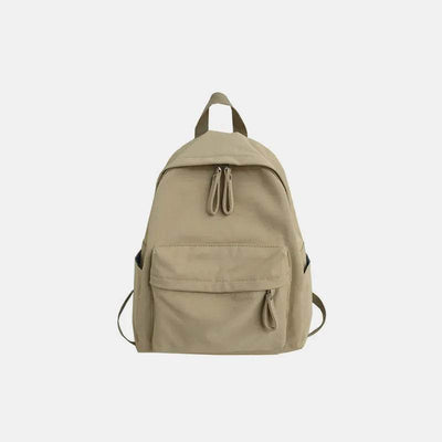 Zip Cotton Backpack Bag - Ebony's Shopping